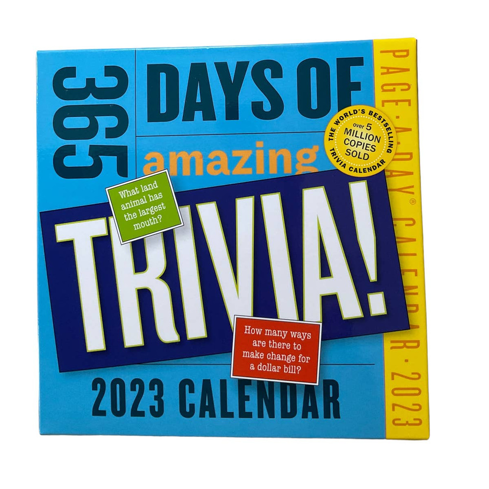 Calendar Desk 2023 Trivia New Workman